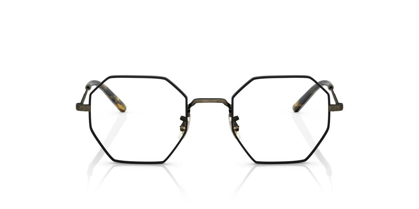 Oliver Peoples Holender con montatura Oro anticato/Nero - Immagine Ponte