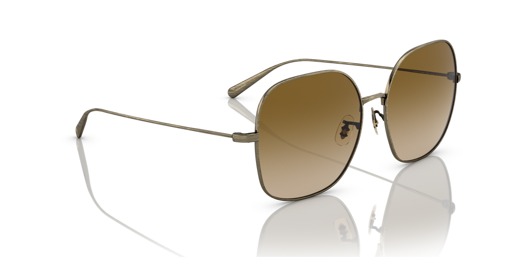 Oliver Peoples Deadani avec une monture Or patiné et des verres Brun - L'image 3