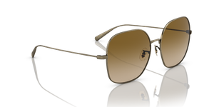 Oliver Peoples Deadani avec une monture Or patiné et des verres Brun - L'image 3