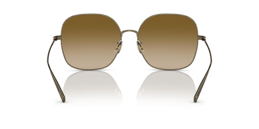 Oliver Peoples Deadani avec une monture Or patiné et des verres Brun - L'image 5