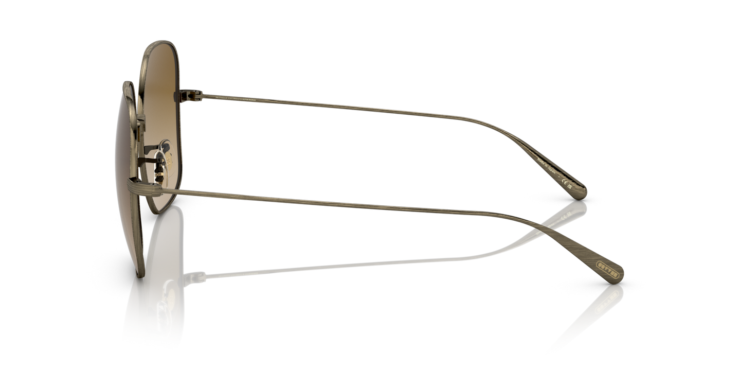 Oliver Peoples Deadani con montatura Oro Antico e lenti  Marrone - Immagine Oliver Peoples Logo