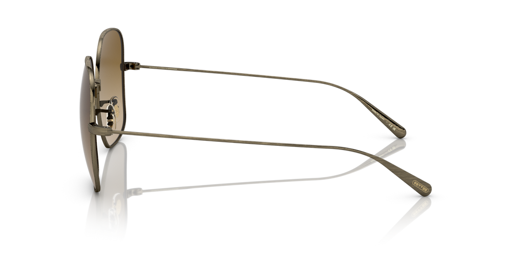 Oliver Peoples Deadani con montatura Oro Antico e lenti  Marrone - immagine 4