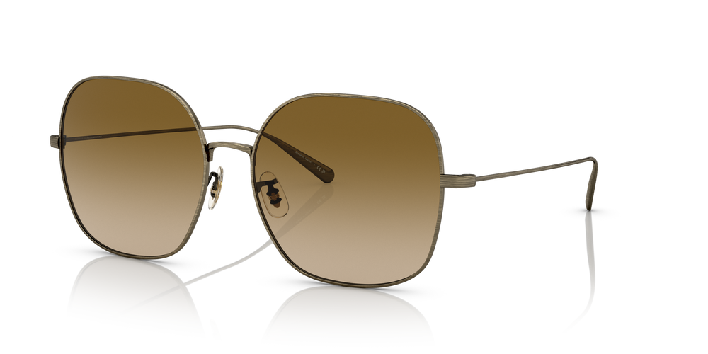 Oliver Peoples Deadani con montatura Oro Antico e lenti  Marrone - L'immagine 2