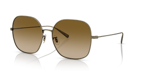 Oliver Peoples Deadani with Antique Gold frame and Light Brown