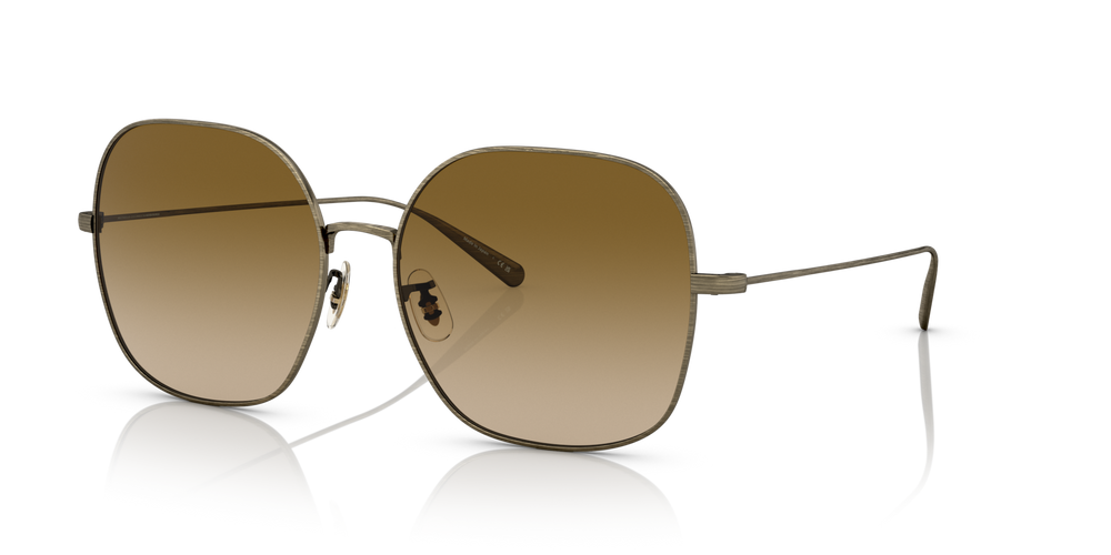 Oliver Peoples Deadani avec une monture Or patiné et des verres Brun - image 1