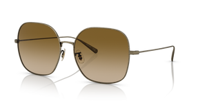 Oliver Peoples Deadani avec une monture Or patiné et des verres Brun - image 1