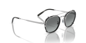 Oliver Peoples Lilletto Clip with Silver frame and Grey lenses - Image 4