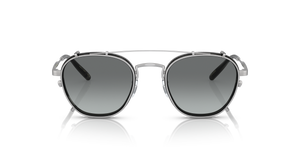 Oliver Peoples Lilletto Clip with Silver frame and Grey lenses - Image 3