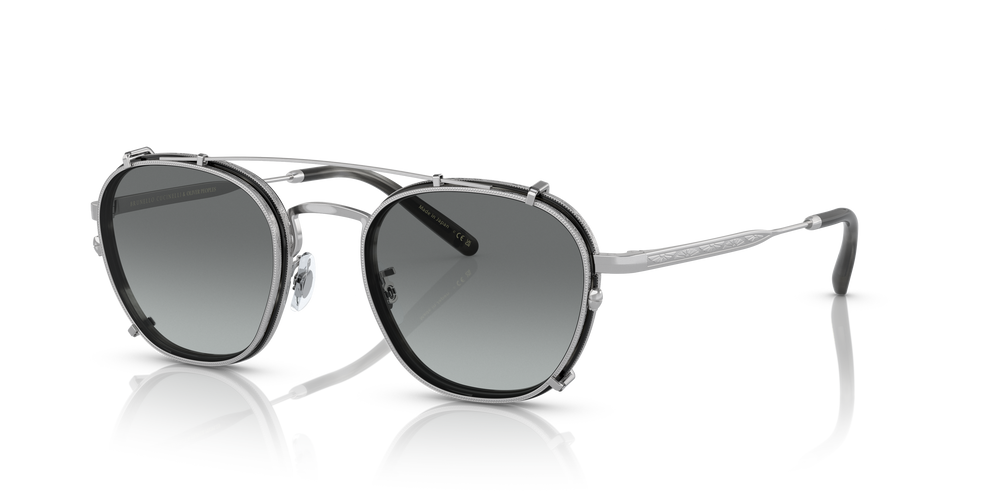 Oliver Peoples Lilletto Clip with Silver frame and Grey lenses - Image 2