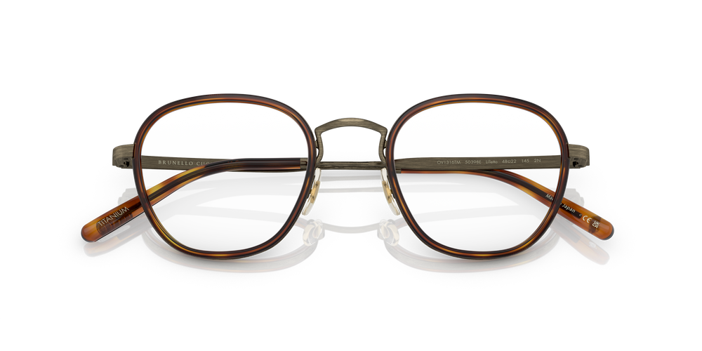 Oliver Peoples Lilletto with Antique Gold/Vintage LBR frame and Green lenses - Image 7