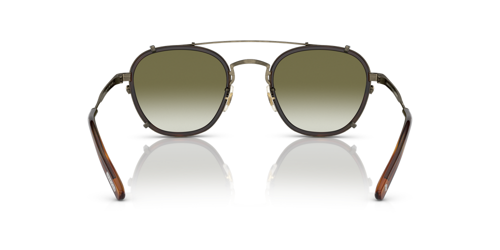 Oliver Peoples Lilletto with Antique Gold/Vintage LBR frame and Green lenses - Image 5