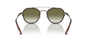 Oliver Peoples Lilletto with Antique Gold/Vintage LBR frame and Green lenses - Image 5