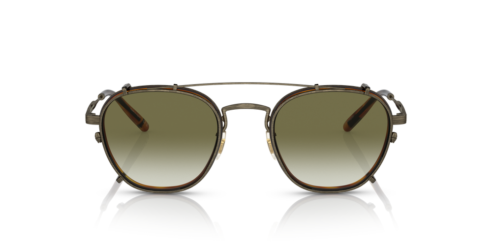 Oliver Peoples Lilletto with Antique Gold/Vintage LBR frame and Green lenses - Image 2