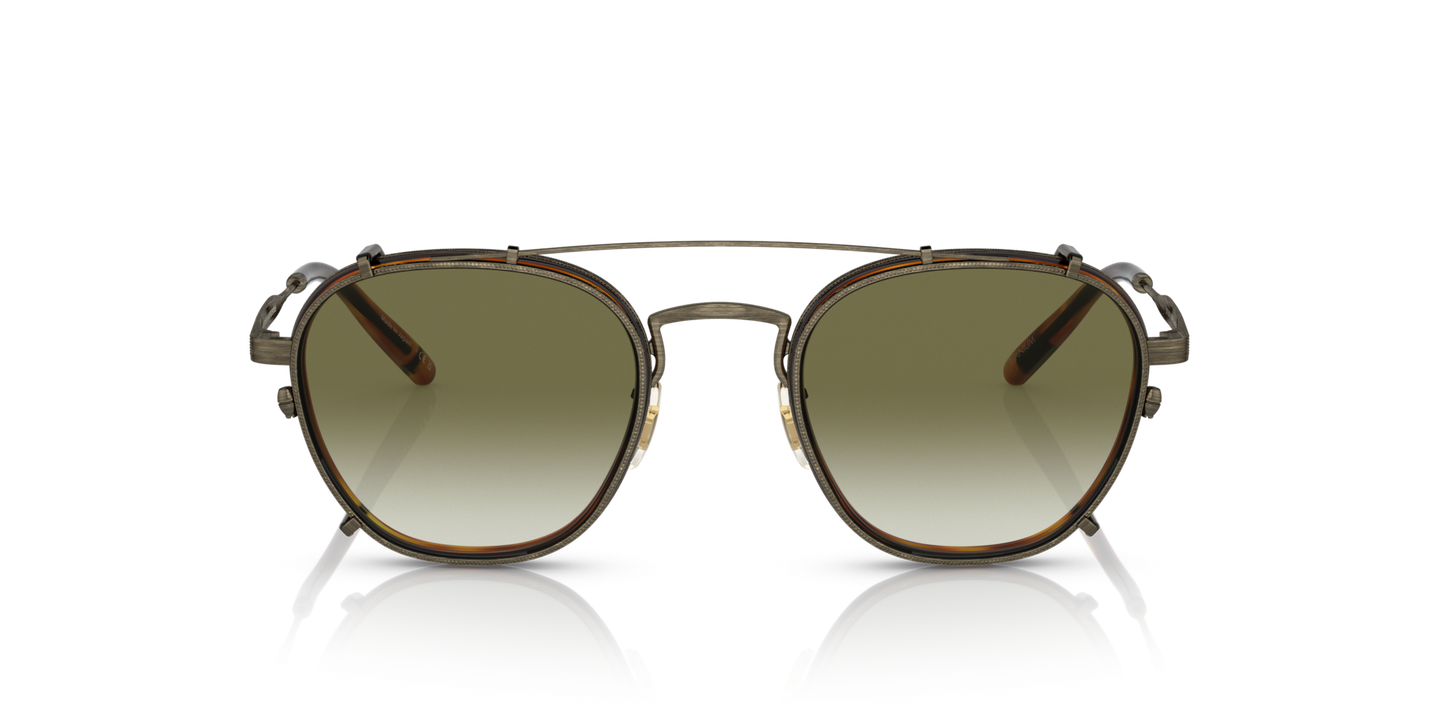 Sie Oliver Peoples Lilletto mit Antique Gold/Vintage LBR Gestell und Grün Gläsern - Bild Material
