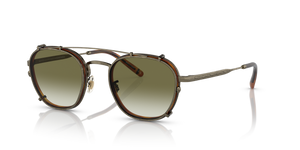 Sie Oliver Peoples Lilletto mit Antique Gold/Vintage LBR Gestell und Grün Gläsern - bild 1