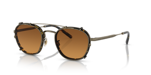 Oliver Peoples Lilletto with Antique Gold/Vintage DTB frame and Brown lenses - Image 1