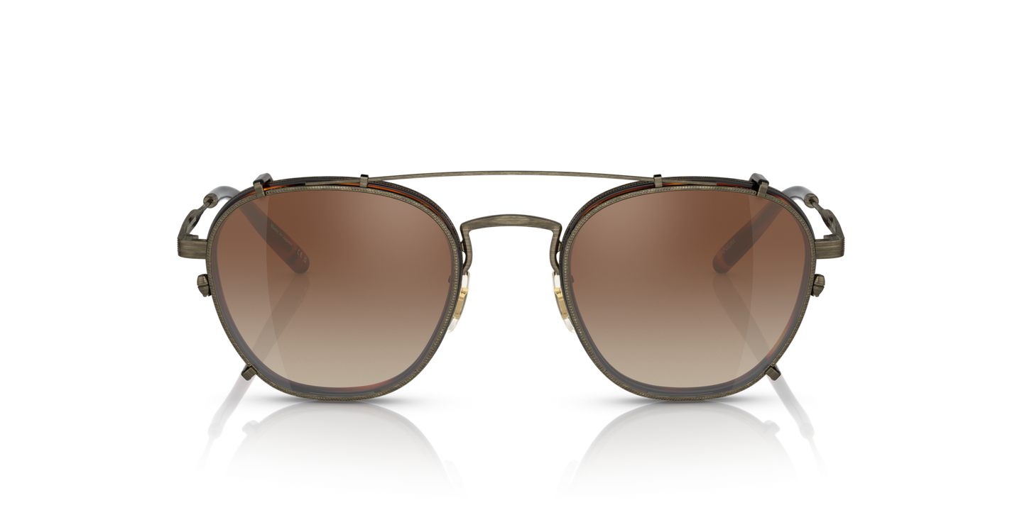 Oliver Peoples Lilletto with Antique Gold/Dark Mahogany frame and Brown lenses - Image Material