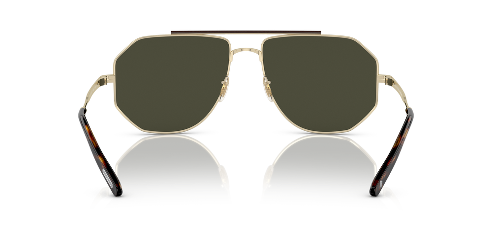Oliver Peoples Moraldo con montura Oro y lentes Verde - El 5