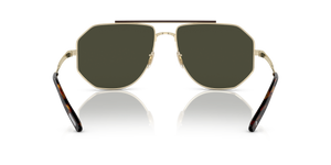 Oliver Peoples Moraldo con montura Oro y lentes Verde - El 5