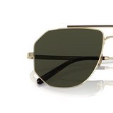 Oliver Peoples Moraldo with Gold frame and Green lenses - Variant