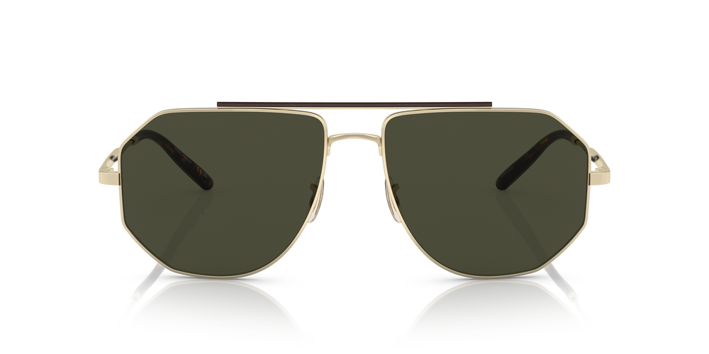 Oliver Peoples Moraldo con montura Oro y lentes Verde - El 2