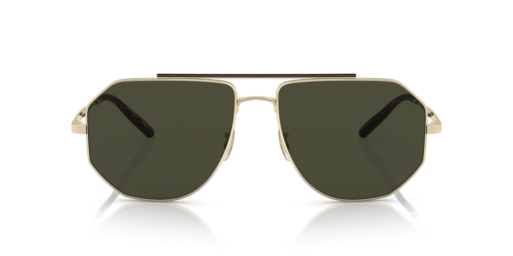 Oliver Peoples Moraldo with Gold frame and Green lenses - image 2