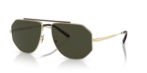 Oliver Peoples Moraldo con montura Oro y lentes Verde - El 1