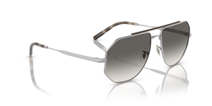 Oliver Peoples Moraldo con montatura Argento e lenti  Grigio - immagine 3