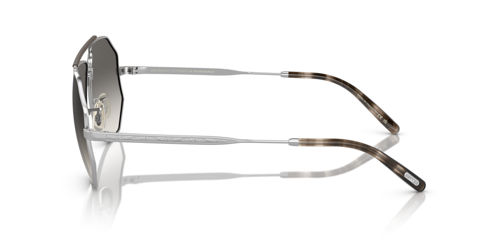 Oliver Peoples Moraldo with Silver frame and Light Shale Gradient