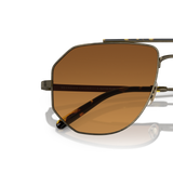 Oliver Peoples Moraldo with Antique Gold frame and Brown lenses - Variant