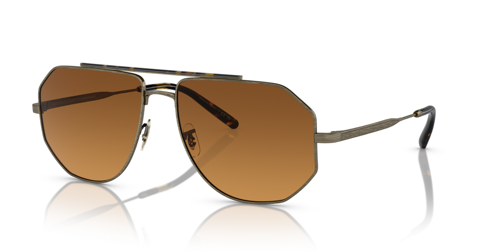 Oliver Peoples Moraldo con montura Oro Envejecido y lentes Marrón - imagen 4