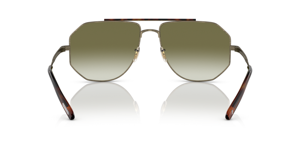 Oliver Peoples Moraldo con montatura Oro Antico e lenti  Verde - immagine 5