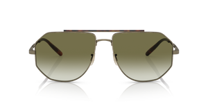 Oliver Peoples Moraldo con montura Oro Envejecido y lentes Verde - imagen 2