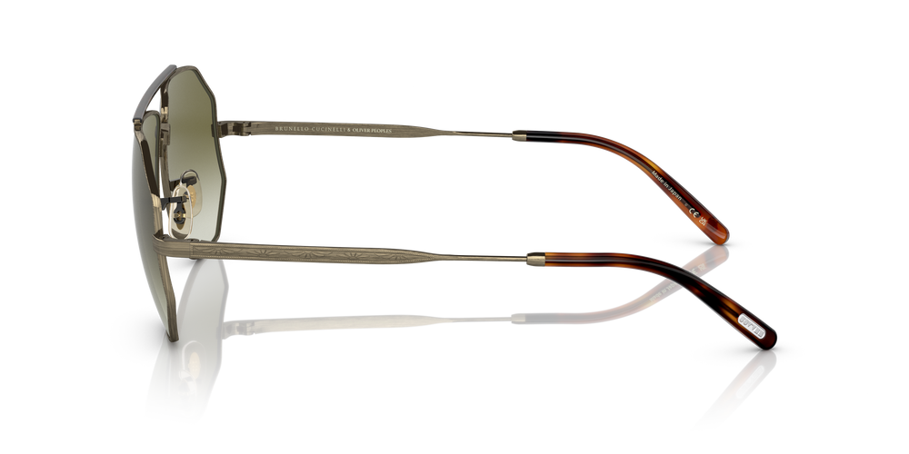 Oliver Peoples Moraldo with Antique Gold frame and Green lenses - Image 4