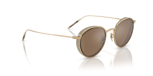 Sie Oliver Peoples TK-8 Sun Gold Plated mit 18k Gold Plated Gestell und Braun Gläsern - Das Bild 3