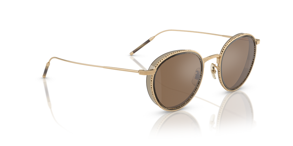 Oliver Peoples TK-8 Sun Gold Plated with 18k Gold Plated frame and Brown lenses - image 3