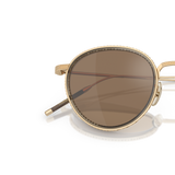 Oliver Peoples TK-8 Sun Gold Plated with 18k Gold Plated frame and Brown lenses - Variant