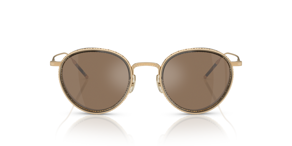 Oliver Peoples TK-8 Sun Gold Plated with 18k Gold Plated frame and Brown lenses - image 2