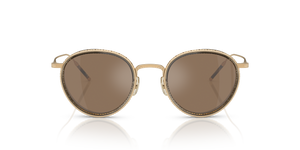Oliver Peoples TK-8 Sun Gold Plated with 18k Gold Plated frame and Brown lenses - image 2