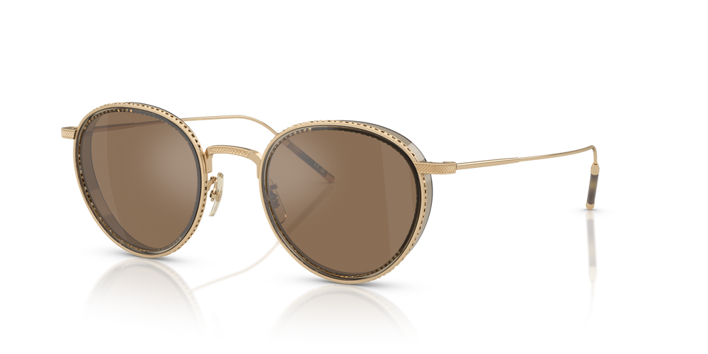 Oliver Peoples TK-8 Sun Gold Plated with 18k Gold Plated frame and Brown lenses - image 2