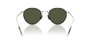 Oliver Peoples TK-8 Sun Gold Plated with 18k White Gold Plated frame and Green lenses - image 5