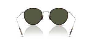 Oliver Peoples TK-8 Sun Gold Plated with 18k White Gold Plated frame and Green lenses - image 5