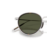Oliver Peoples TK-8 Sun Gold Plated with 18k White Gold Plated frame and Green lenses - Variant