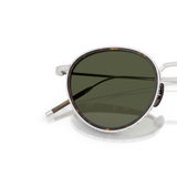 Oliver Peoples TK-8 Sun Gold Plated avec une monture Plaqué or blanc 18k et des verres Vert - Variant