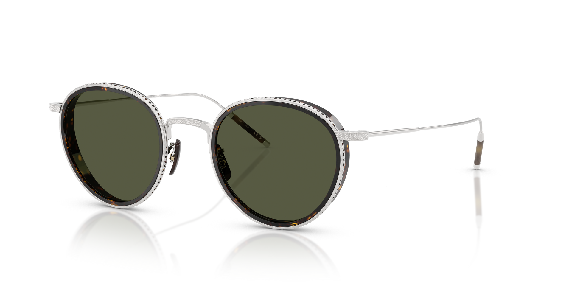 Oliver Peoples TK-8 Sun Gold Plated with 18k White Gold Plated