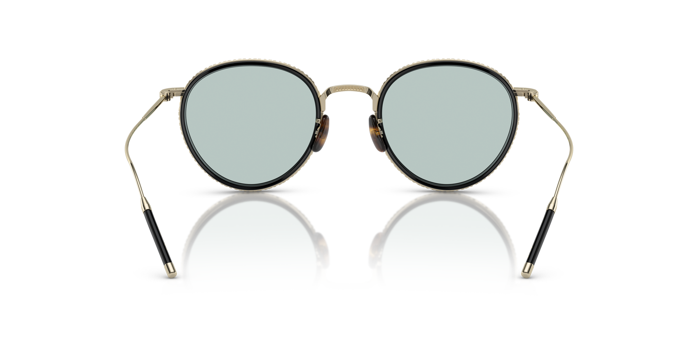 Oliver Peoples TK-8 avec monture Or/Noir - Image Plaquettes de nez