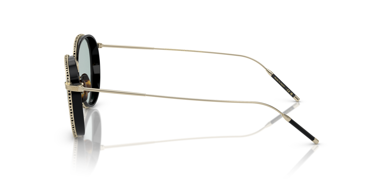 Oliver Peoples TK-8 avec monture Or/Noir - Image Cercle