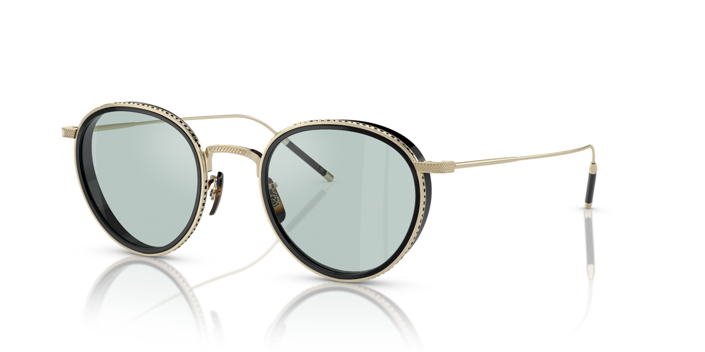Oliver Peoples TK-8 mit Gold/Schwarz Gestell - Bild Abschlusselement