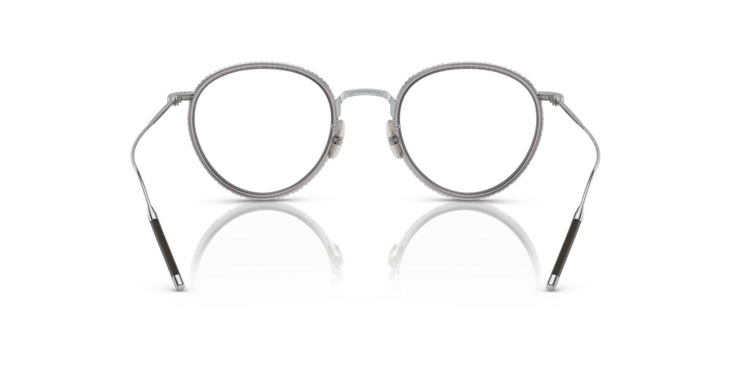Oliver Peoples TK-8 avec monture Silver/Workman Grey - Image Plaquettes de nez