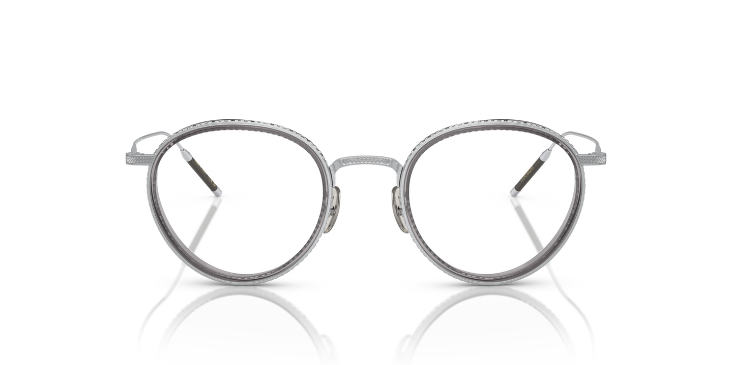 Oliver Peoples TK-8 avec monture Silver/Workman Grey - Image Matériau